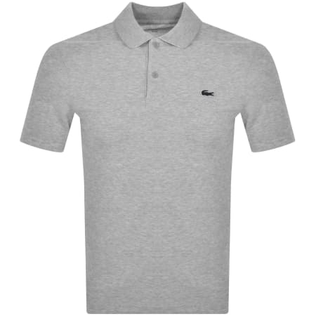 Lacoste Short Sleeved Polo T Shirt Grey | Mainline Menswear gb